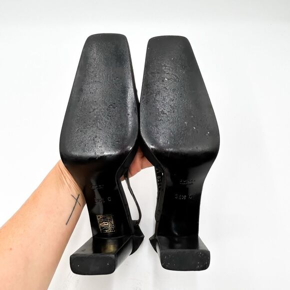 Gucci GG Supreme Square Toe Pumps Heels EU 38.5 US 8.5 - Picture 10 of 12